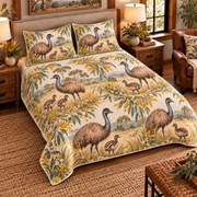 Emu Nursery Storybook quilt set — left angle hero