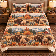 Yak Autumn Harvest quilt set — front view