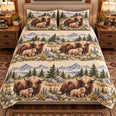 Yak Nursery Storybook Quilt Set, Farmhouse Bedding Gift for Animal Lovers