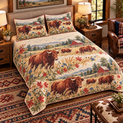 Ox Wildflower Meadow quilt set — left angle hero