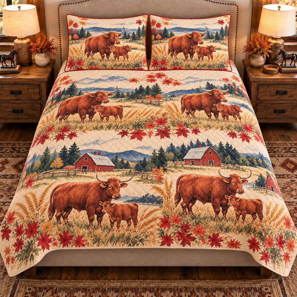 Ox Nursery Storybook quilt set — front view