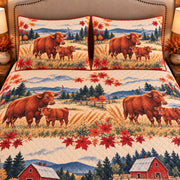 Ox Nursery Storybook quilt set — close-up