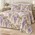 Wisteria Cascading Garden Quilt Set, Romantic Floral Bedding, Gift for Garden Lovers