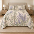 Russian Sage Trellis Quilt Set, Floral Bedding, Gift for Gardeners