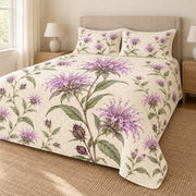 Wild Bergamot botanical quilt set right angle