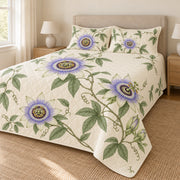 Passionflower quilt set right angle
