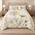Queen Anne's Lace Quilt Set, Meadow Bedding, Gift for Gardeners