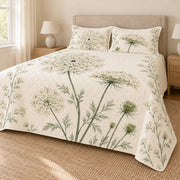 Queen Anne's Lace quilt set right angle