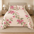 Bougainvillea Quilt Set, Floral Bedding, Gift for Garden Lovers