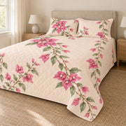 Bougainvillea quilt set right angle