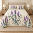 Blazing Star Quilt Set, Violet Bedding, Gift for Wildflower Fans