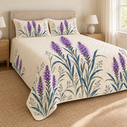 Blazing star quilt set left angle with matching printed shams