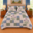Verbena Patchwork Quilt Set, Gift for Verbena Lovers, Gift for Garden Lovers