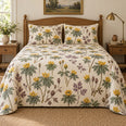 Winter Aconite Herbarium Quilt Set, Gift for Flower and Garden Lovers