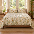 Chamomile Quilt Set, Pollinator Floral Bedding, Gift for Chamomile and Garden Lovers