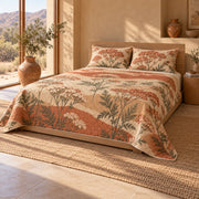 AI mockup of Yarrow quilt set, left-side view