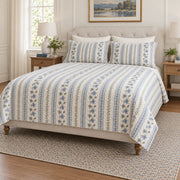 Borage quilt set right angle view