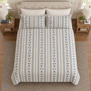 Borage quilt set elevated overhead view