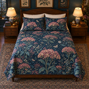Stonecrop Flowers quilt set elevated overhead view