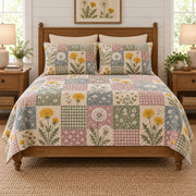 Dandelion quilt set front hero view