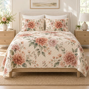 Dahlia quilt set front hero view