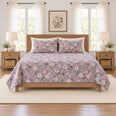 Soft Lilac Hellebore Quilt Set, Floral Bedding, Gift for Hellebore Lovers