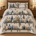 Halloween Quilt Set, Potion Herb Shelves, Seasonal Bedroom Decor, Gift for Halloween Lovers