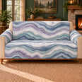 Agate Stream Repeat Sofa Cover, Geology Decor, Gift for Mineral Collectors