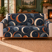 Annular Arc Tiles sofa cover on a beige sofa