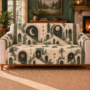 Arcane Stair Tiles sofa cover on a beige sofa