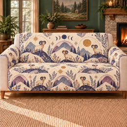 Aries Ridge Repeat Sofa Cover, Zodiac Decor, Gift for Aries Birthdays