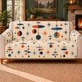 Atomic Mobile Pattern Sofa Cover, Science Decor, Gift for Chemistry Lovers