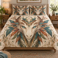 Boho Feather Dragon Fantasy Quilt Set