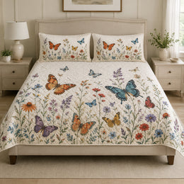 Butterfly Wildflower Quilt Set
