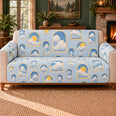 Cloud Window Repeat Sofa Cover, Weather Decor, Gift for Weather Enthusiasts