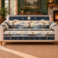 Coastal Telescope Bands Sofa Cover, Astronomy Decor, Gift for Astronomers