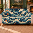 Cosmic Whale Wavelets Sofa Cover, Cosmic Animal Decor, Gift for Whale Lovers