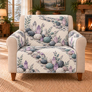 Creek Pebble Crystals sofa cover on a beige armchair