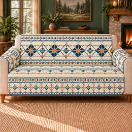 Crystal Lattice Bands Sofa Cover, Science Decor, Gift for Chemistry Lovers