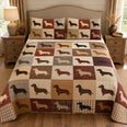 Rustic Dachshund Patchwork Quilt Set