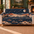 Desert Meteor Frieze Sofa Cover, Celestial Decor, Gift for Stargazers