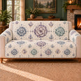 Desert Rose Medallions Sofa Cover, Geology Decor, Gift for Mineral Collectors