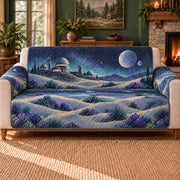 Dune Observatory Frieze sofa cover on a beige sofa