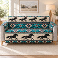 Southwestern Running Horse Quilt Set, Western Gift for Horse Lovers