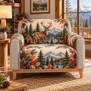 Mountain Elk Forest Quilt Set, Rustic Cabin Gift for Elk Lovers — alternate AI mockup