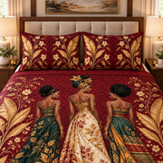 African queens quilt set – right angle