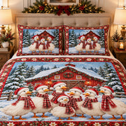 Christmas duck farm quilt set – alternate angle