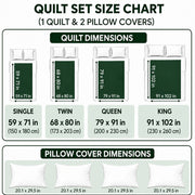 Quilt material and care instructions