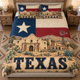 Texas Alamo Windmill Quilt Set – Rustic Bedroom Gift for Texas Lovers