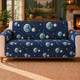 Earth Moon Duets Sofa Cover, Planet Decor, Gift for Young Space Fans